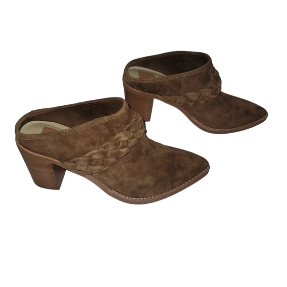 Dolce Vita Serla Mule Dark Brown SuedeMule Slip-On Heel Womens Size 8.5 - Picture 5 of 7